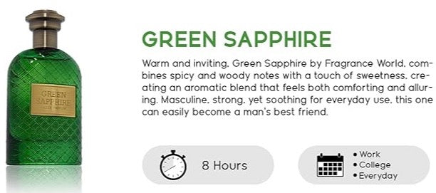 Fragrance World Green Sapphire Eau de Parfum (3.38oz)