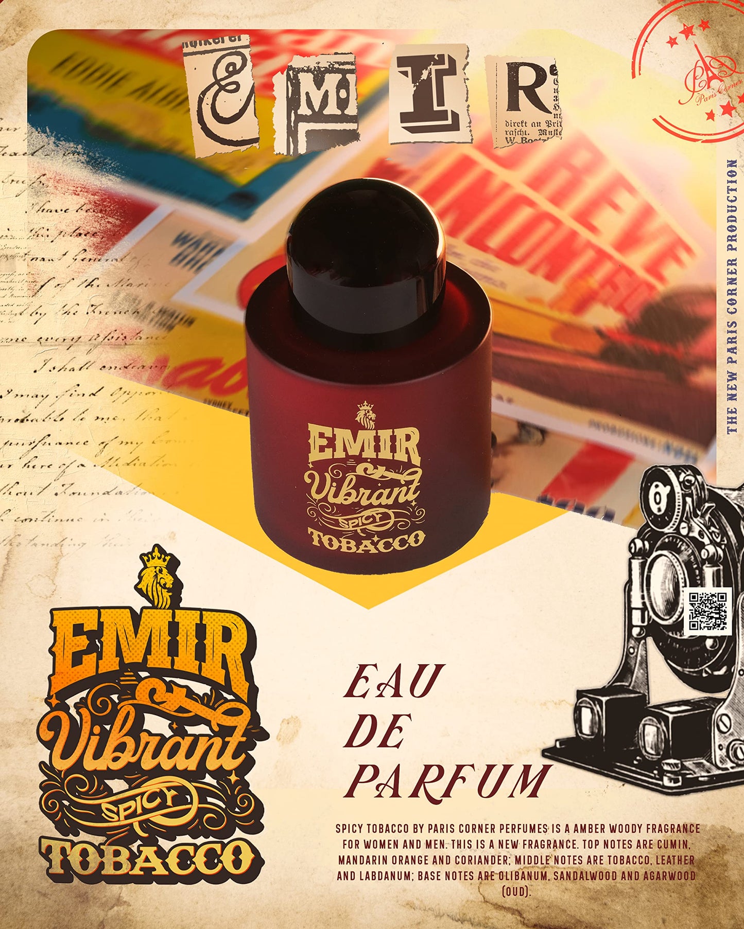 Emir Vibrant Spicy Tobacco Eau de Parfum (3.4oz)