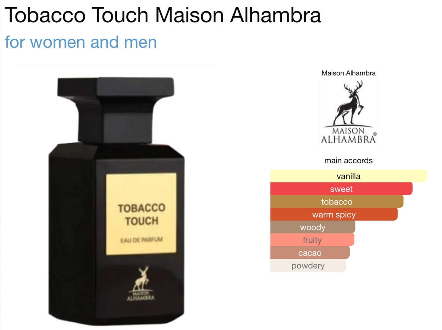 Maison Alhambra Tobacco Touch Eau de Parfum (2.7oz)