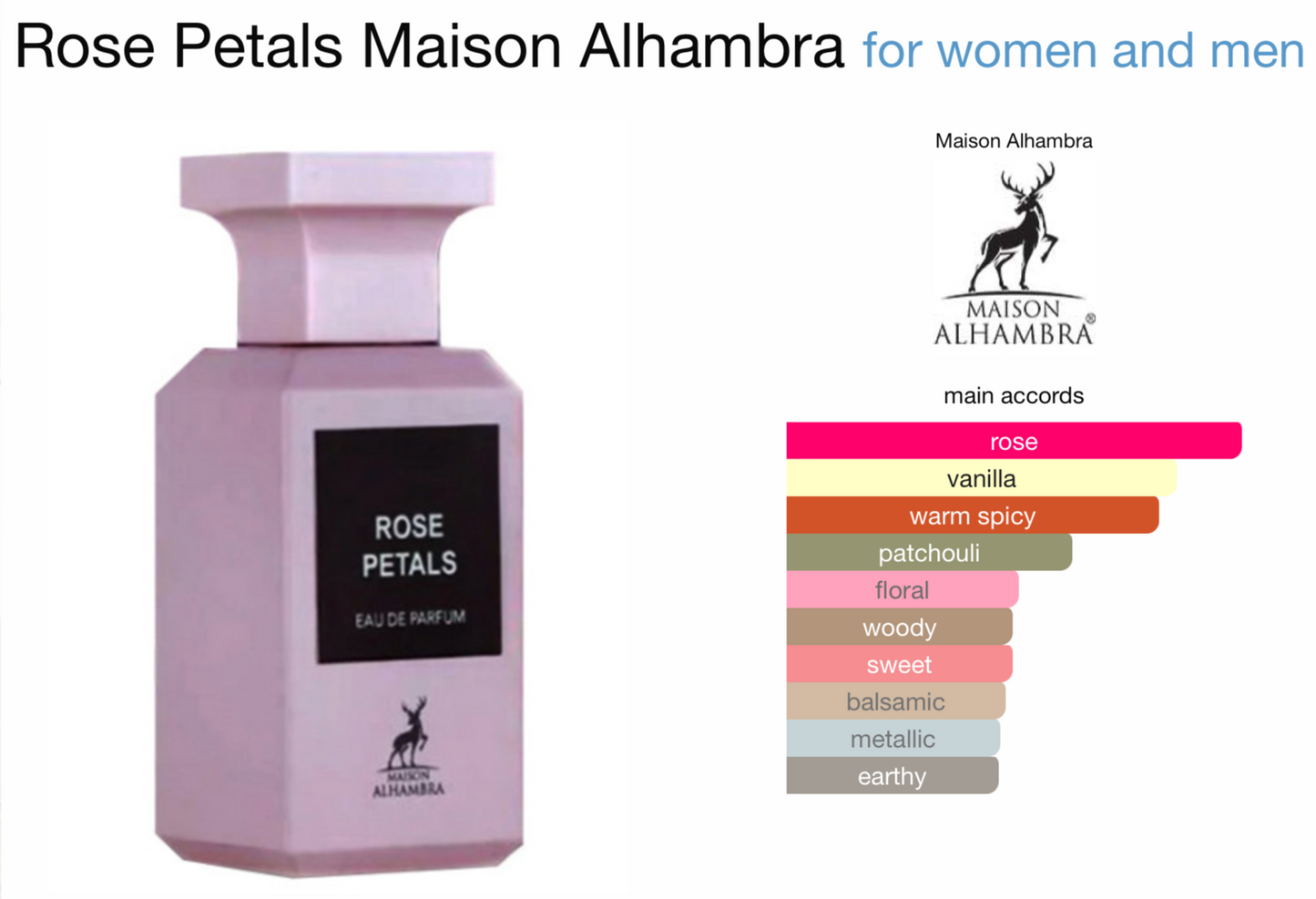 Maison Alhambra Rose Petals Eau de Parfum (2.7oz)