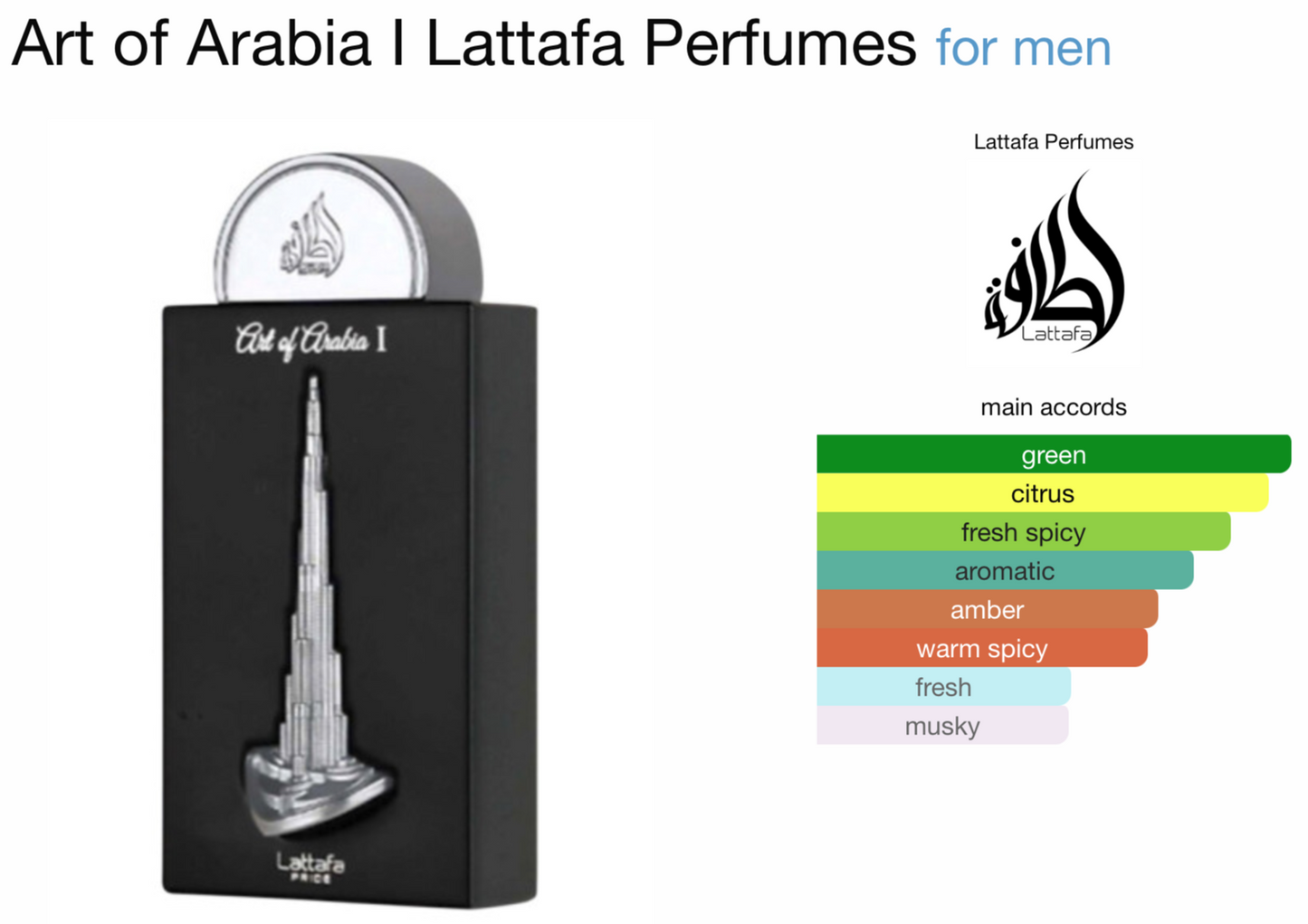 Lattafa Art of Arabia I Eau de Parfum (3.4oz)