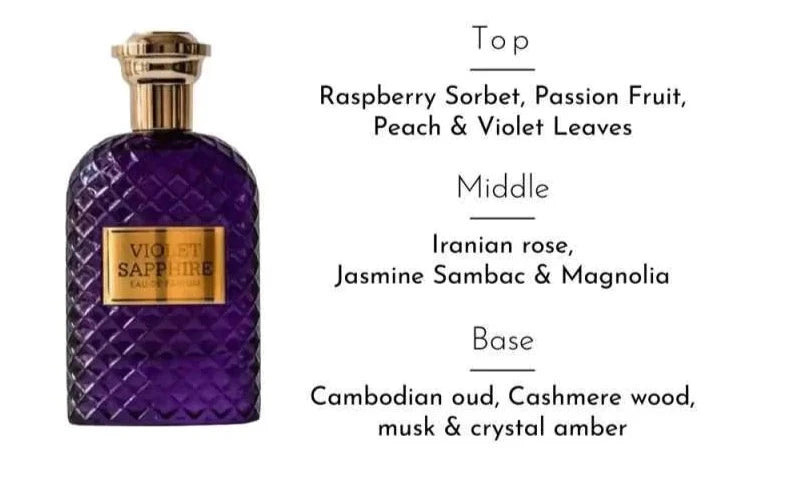 Fragrance World Violet Sapphire Eau de Parfum (3.38oz)