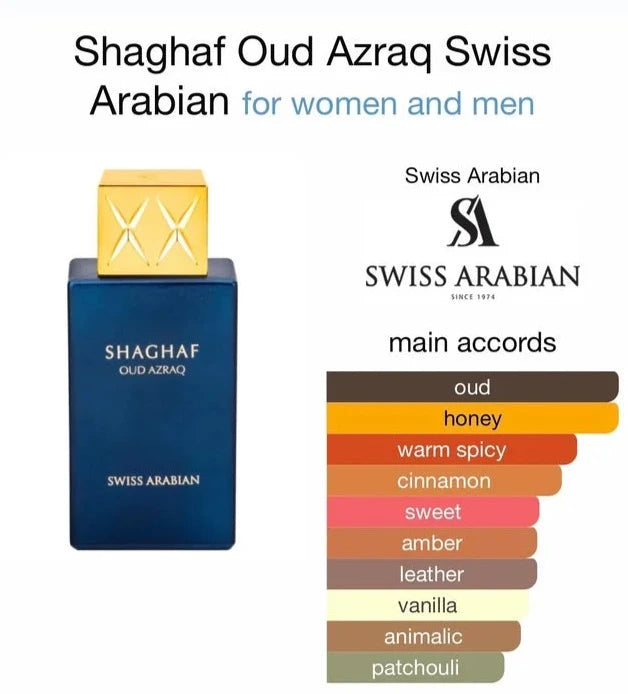 Swiss Arabian Shaghaf Oud Azraq Eau de Parfum (2.5oz)