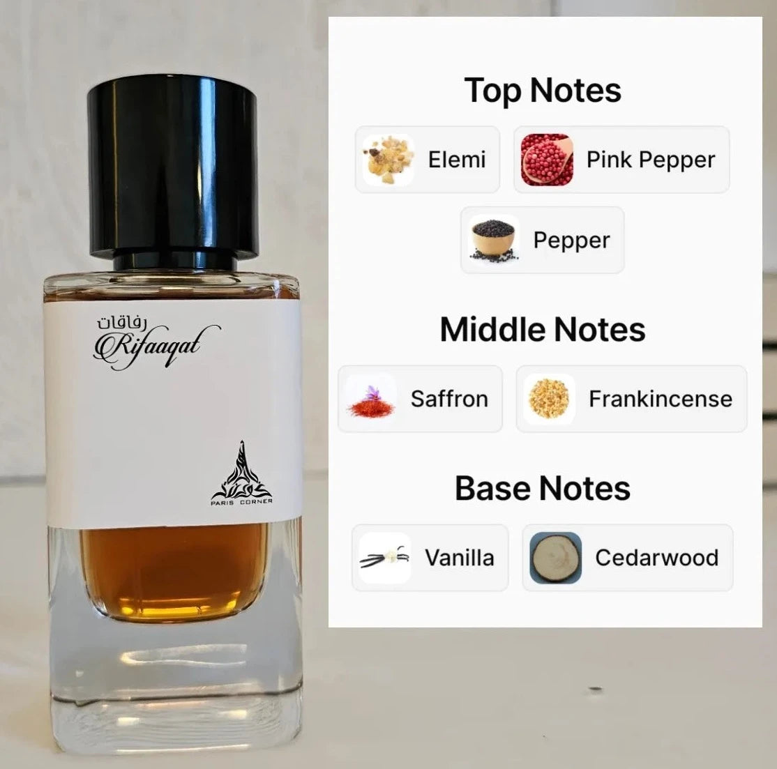 Paris Corner Rifaaqat Eau de Parfum (2.8oz)