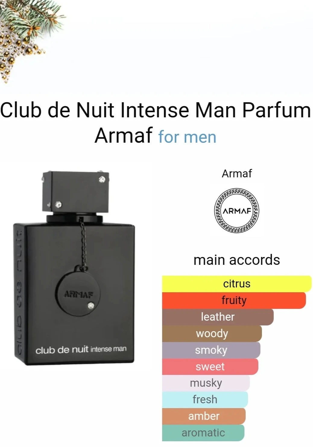 Armaf Club de Nuit Intense Man Eau de Parfum (3.6oz)