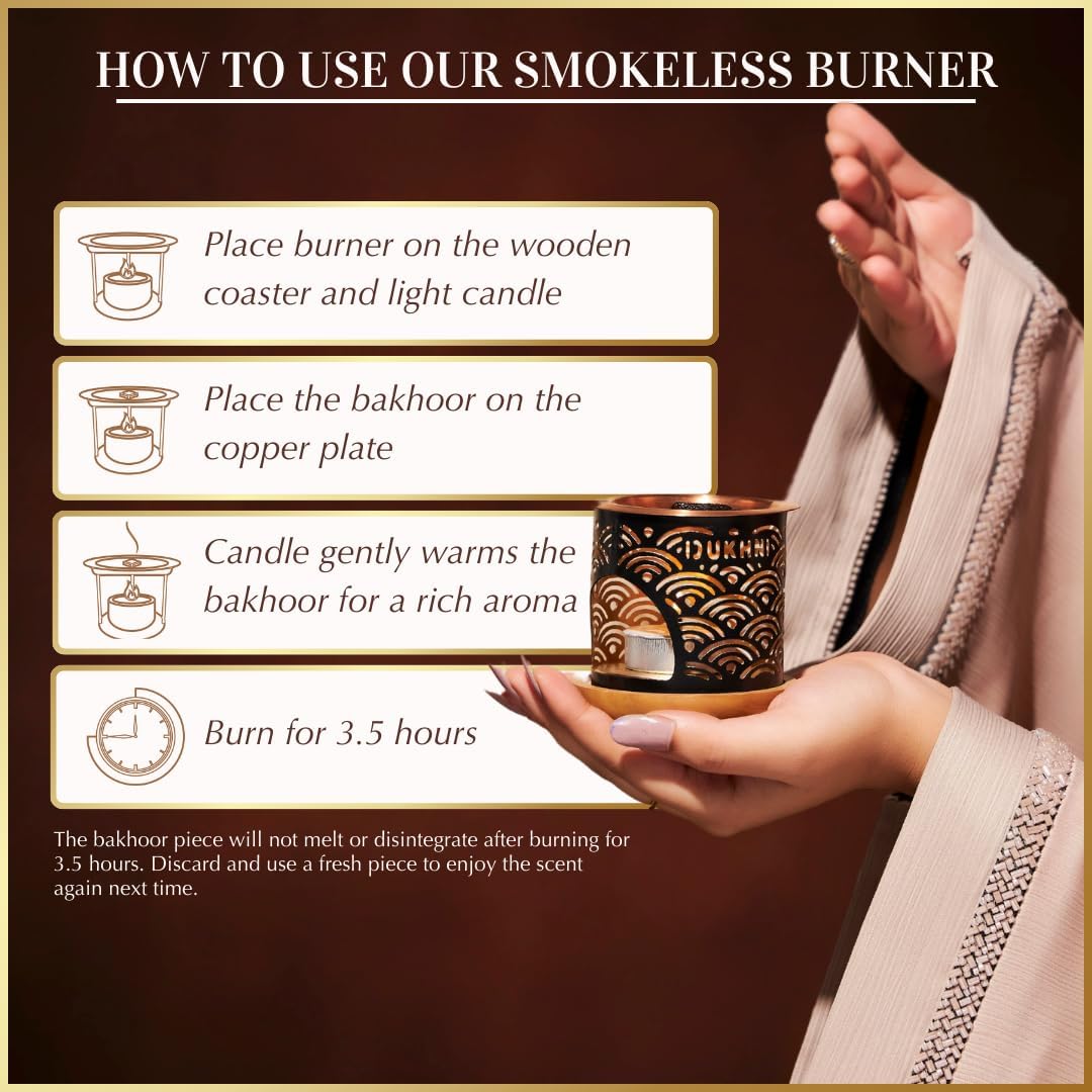 Oud Bakhoor Variety Box & Burner (20pcs. & 10 scents)