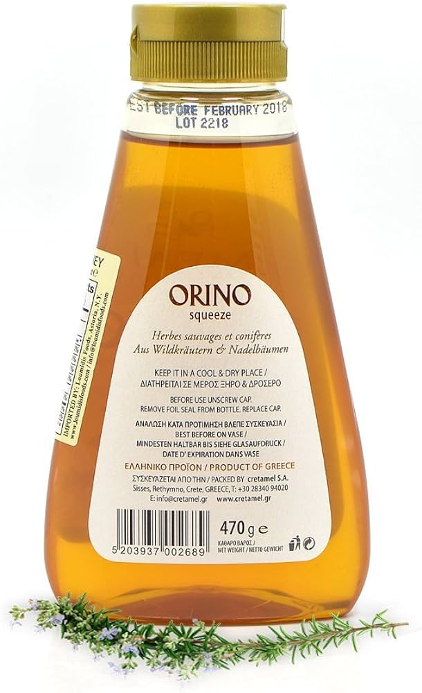 Greek Orino Honey - Wild Herbs & Coniferous Tree (470g)