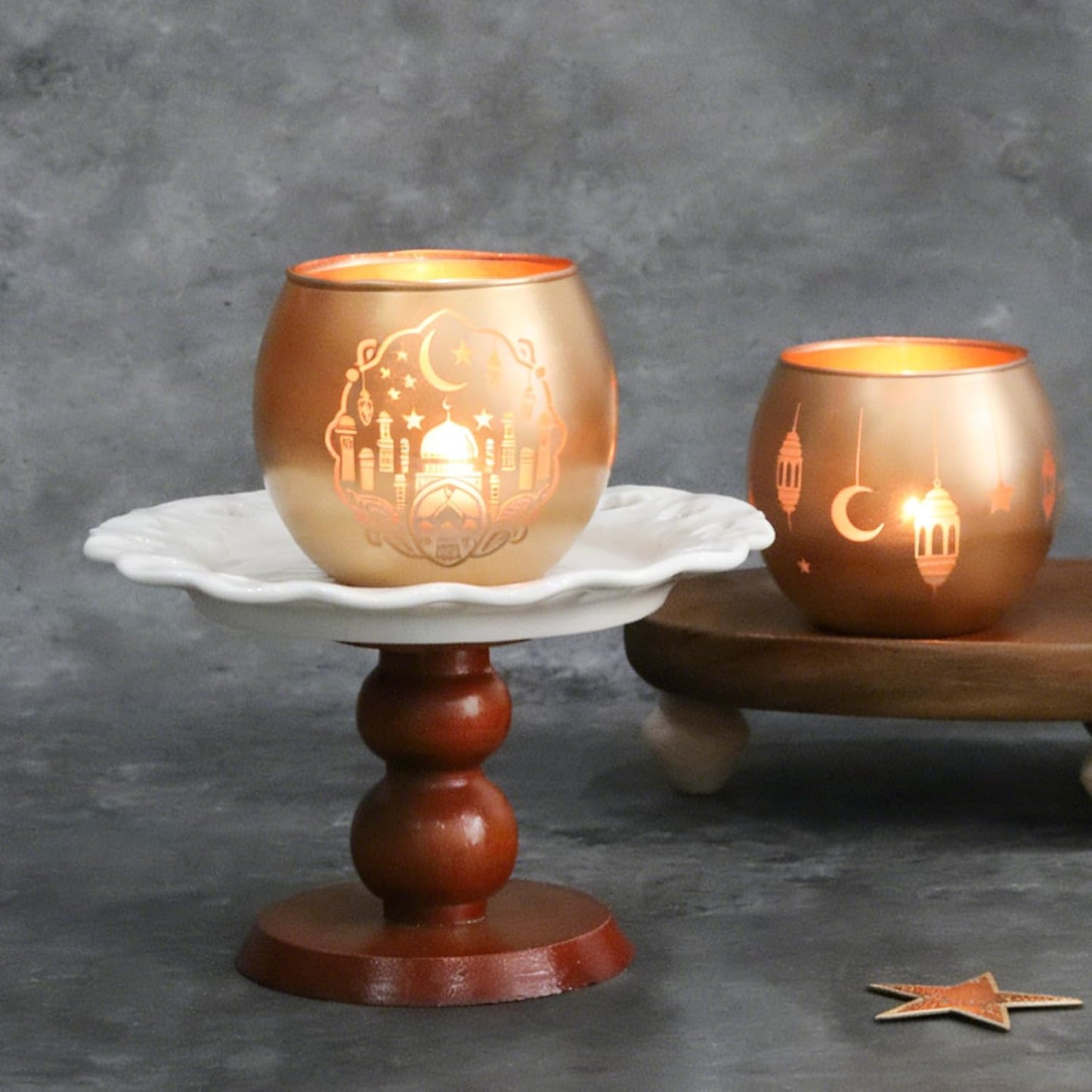Glass Votive Tealight Candle Holders (6 pcs.)