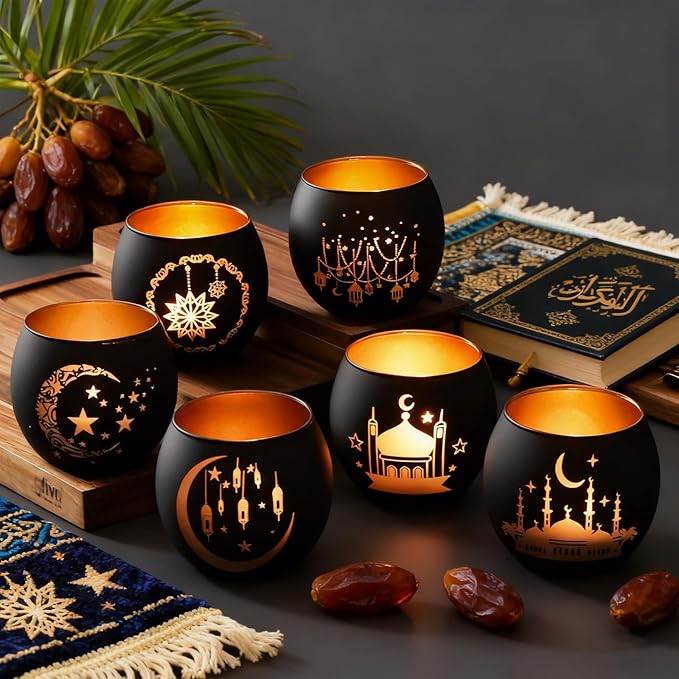 Glass Votive Tealight Candle Holders (6 pcs.)