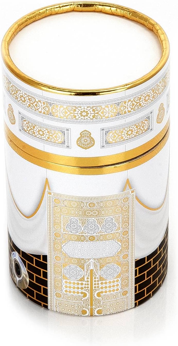 Muslim Prayer Rug and Prayer Beads with Elegant Design Cylinder Gift Box