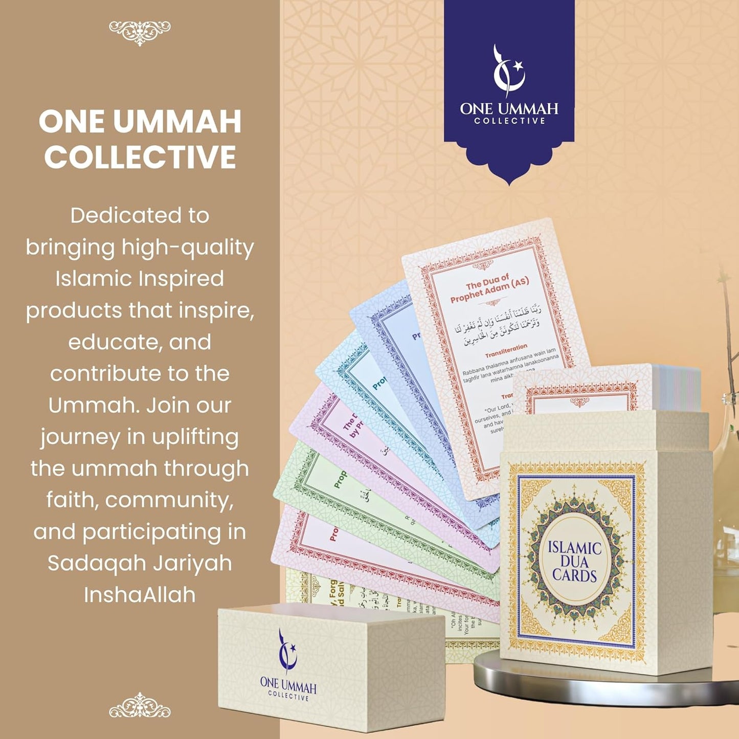 Islamic Dua Cards - 75 Essential Supplications (Translation, Transliteration & Story)