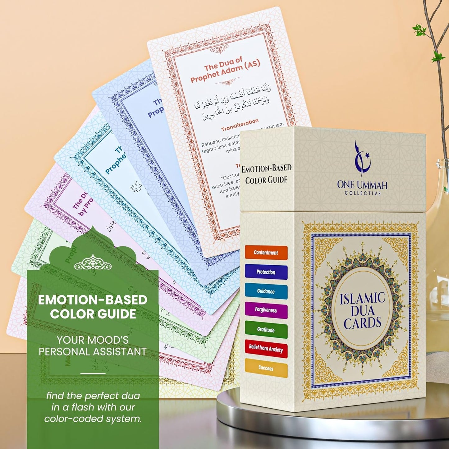 Islamic Dua Cards - 75 Essential Supplications (Translation, Transliteration & Story)