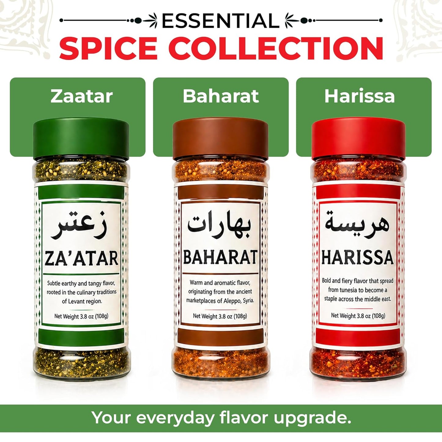 Middle Eastern Spices (Zaatar, Baharat, Harissa)