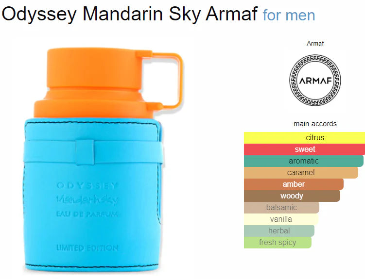 Armaf Odyssey Mandarin Sky Eau de Parfum (3.4oz)