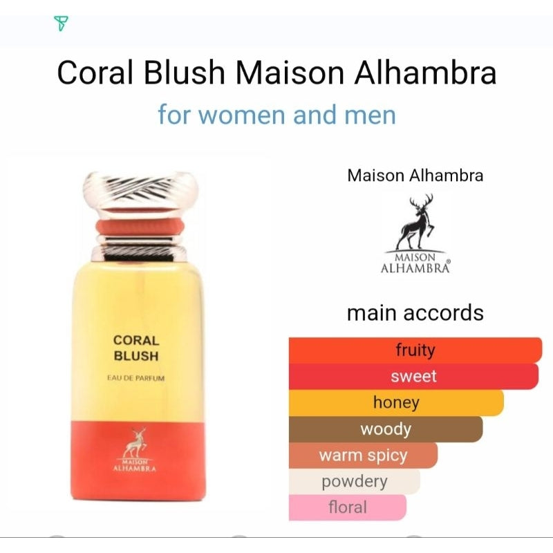 Maison Alhambra Coral Blush Eau de Parfum (2.7oz)