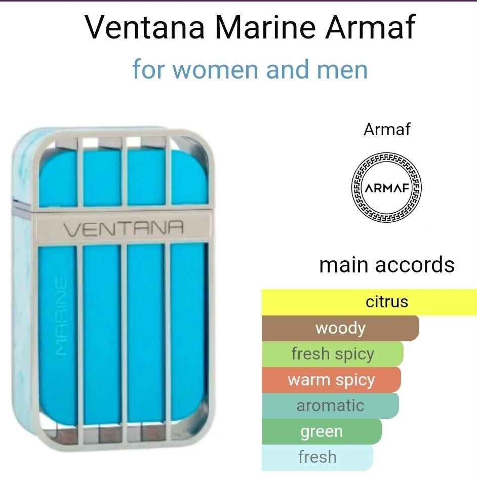 Armaf Ventana Marine Eau de Parfum (3.4oz)